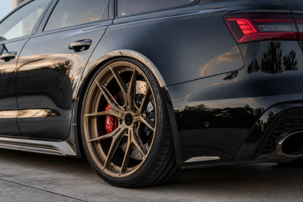 Custom Offset Wheels: Best Fitment for Wider Cars audi rs6 custom offset closeup