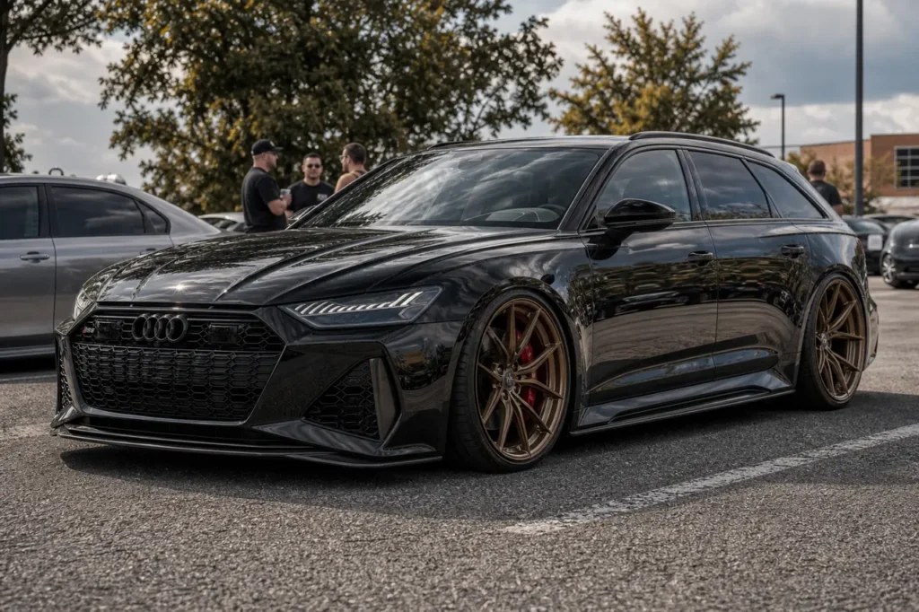 audi rs6 custom offset wheels hero