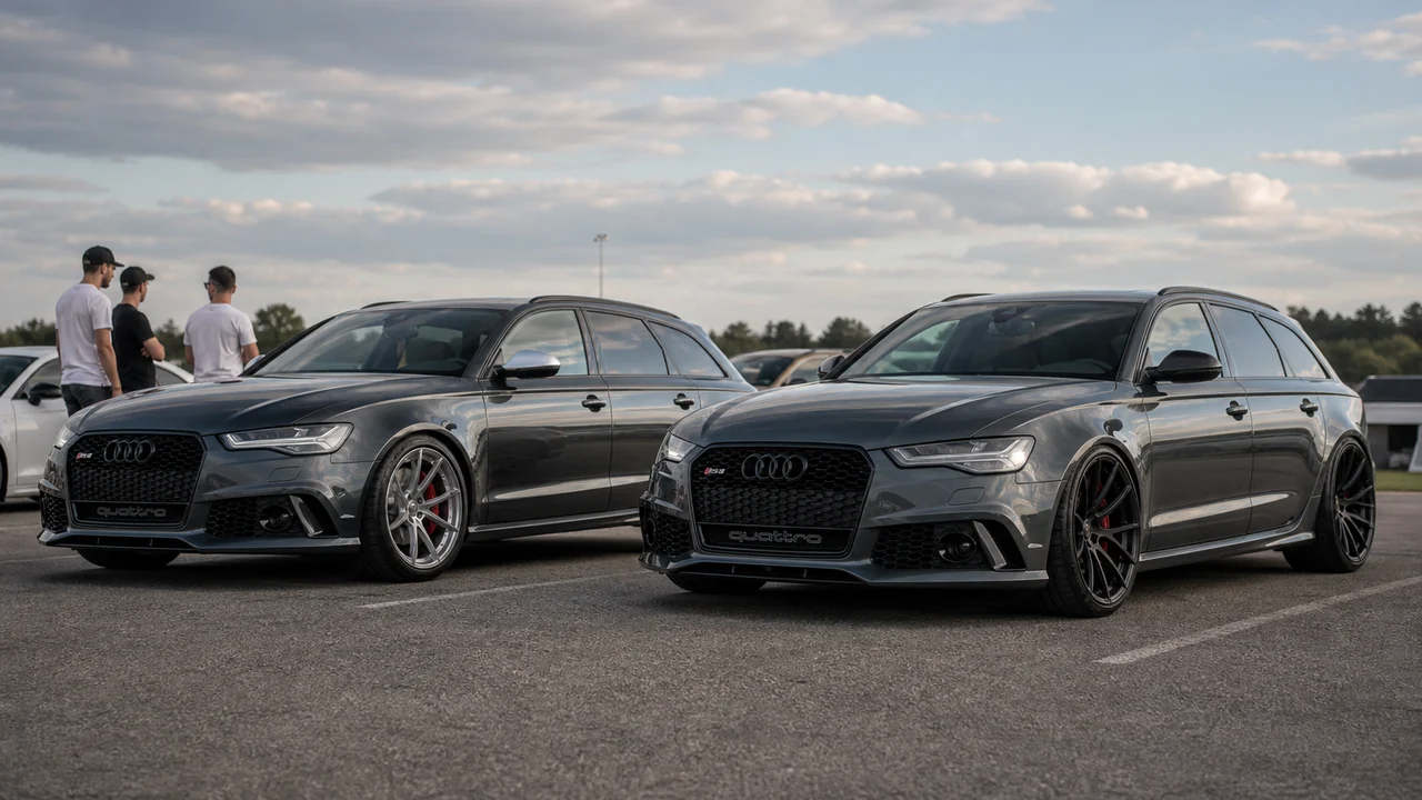 Custom Offset Wheels: Best Fitment for Wider Cars audi rs6 normal vs wide fitment