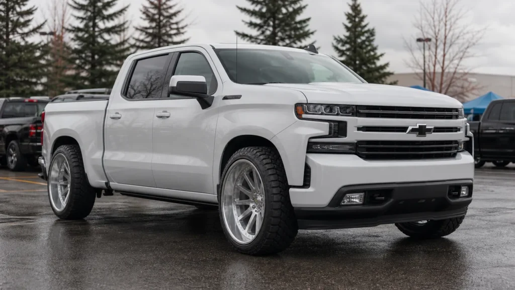 Chevrolet Silverado 1500 with deep dish alloy wheels in Canada