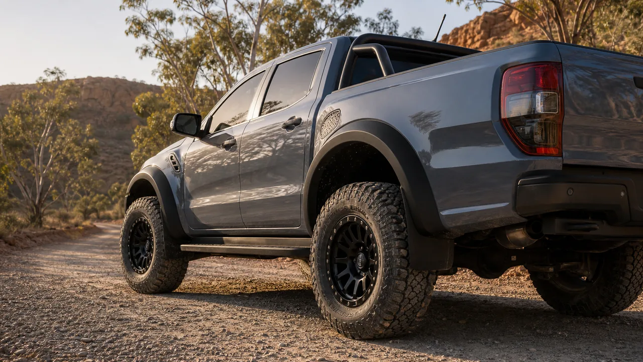 Best Ford Ranger Raptor Wheels for a Strong Touring Setup Ford Ranger Raptor all-terrain tire setup for Australian touring