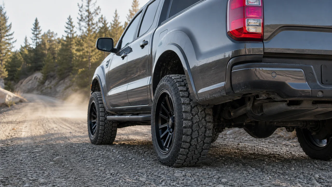 Best Ford Ranger Wheels for a Strong 20x10 Fitment Ford Ranger all terrain tire setup on 20x10 wheels for daily and trail use
