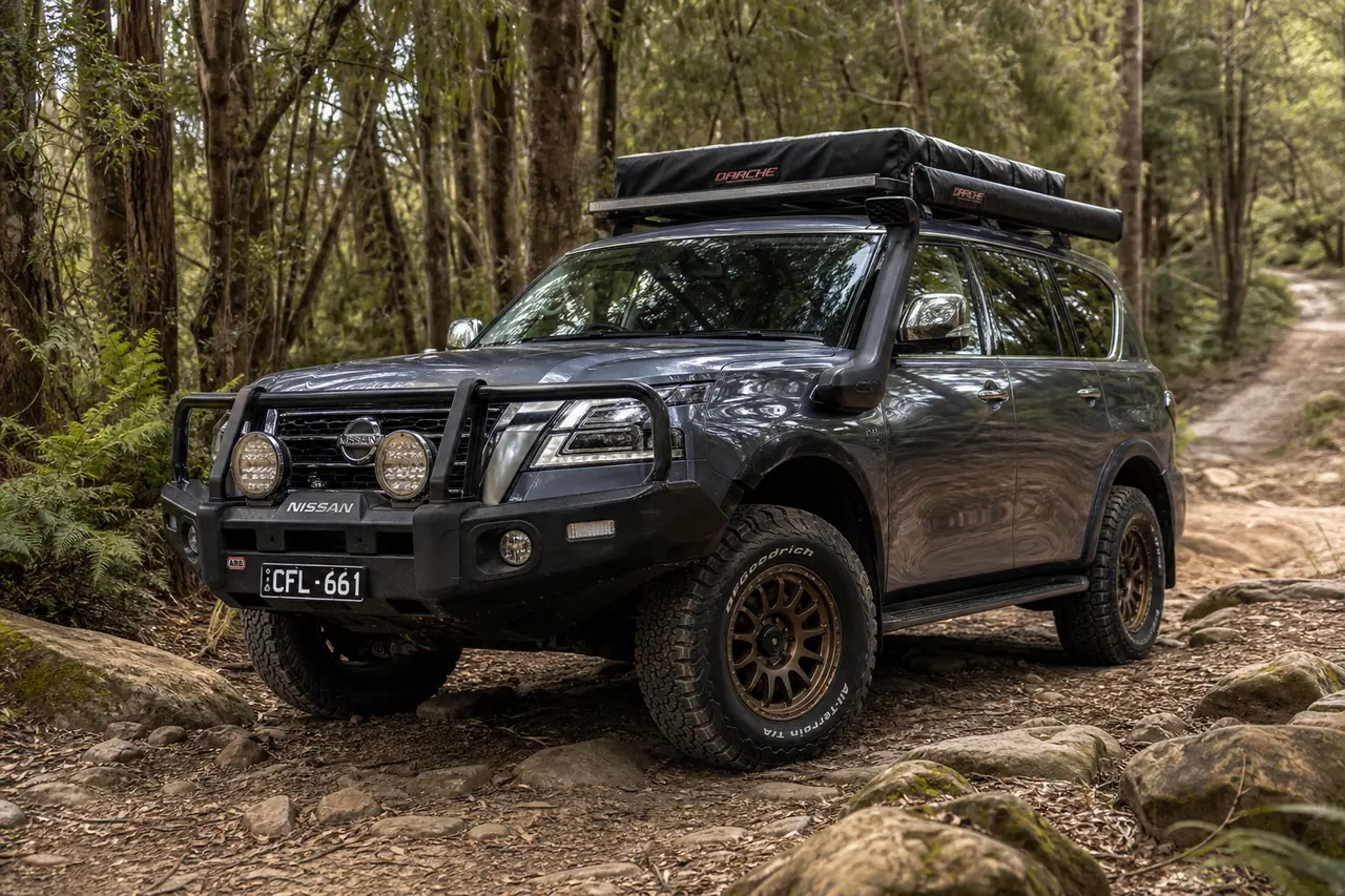How to Choose Off Road Wheels for Real 4x4 Use Overland 4x4 SUV with load rated 17 inch wheels on a forest trail