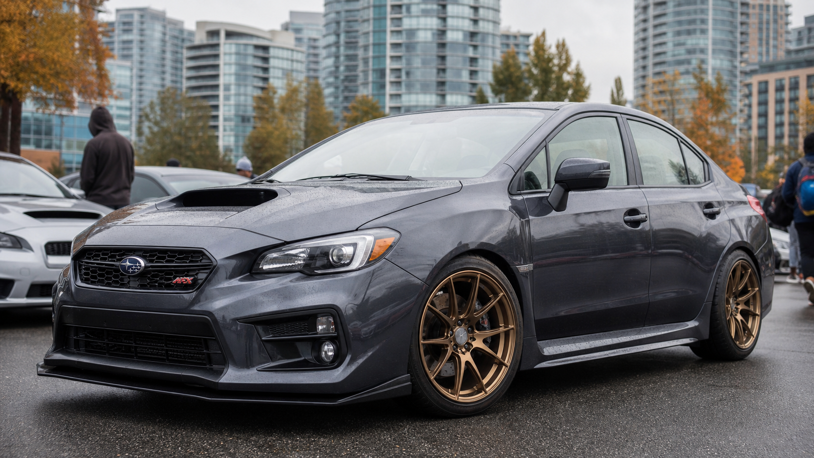 Best Subaru WRX Forged Wheels for a Strong Daily Setup Subaru WRX with bronze forged concave wheels