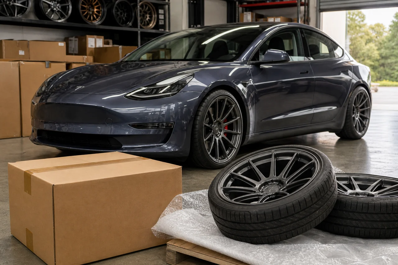 Wheel and Tire Packages: Best Online Buying Guide tesla model 3 wheel package delivery