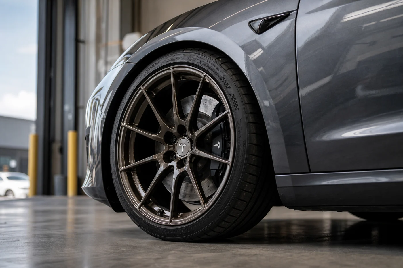 Wheel and Tire Packages: Best Online Buying Guide tesla model 3 wheel tire package closeup